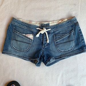 Billabong distressed denim shorts